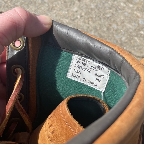 Polo Ralph Lauren Andres iii Lace Up buckle combat boots Sz 8 1/2 - Picture 8 of 10